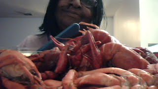 Seafood boil with lobster,snow crab, and crawfish  Mukbang