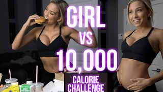 10,000 Calorie Challenge | GIRL vs FOOD | EPIC CHEAT DAY