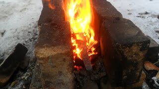 Якутский нож.Часть 1 .Ковка клинка.