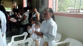 CONSAGRACION ALTAR PARROQUIA SAN ANDRES TELLO HUILA COLOMBIA JULIO 8 DE 2018