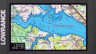 Карта глубин Рузского водохранилища SonarHD для Lowrance