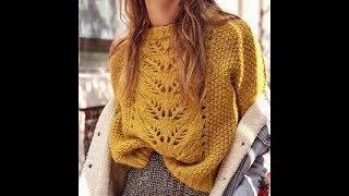 Связать Молодежный Пуловер Спицами - модели - 2109 / Knit Youth Pullover Knitting