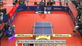 2012 Asian Olympic Qualification: GUO Yue - RI Mi Gyong [Full Match/Chinese]