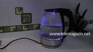 Чайник стеклянный электрический с подсветкой