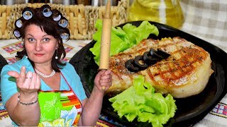 СТЕЙК НА СКОВОРОДКЕ ГРИЛЬ ДОМА. Рецепт идеального стейка | Тёщины Рецепты ?
