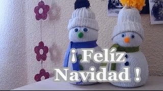 Adornos de Navidad DIY | Muñeco de nieve | Manualidades Navidad | Material reciclado