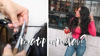 HOW KERATIP HAIR EXTENSIONS ARE REMOVED // ELLEKAE