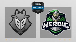 CS:GO - G2 vs. Heroic [Train] Map 1 - ESL Pro League Season 5 - EU Matchday 7