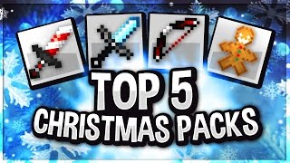 TOP 5 MINECRAFT PVP CHRISTMAS TEXTURE PACKS [1.7/1.8]