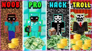 Minecraft: Noob vs Pro vs Hacker vs Troll vs God : Ultra Secure Bank Robbery - Avm April/May 2019