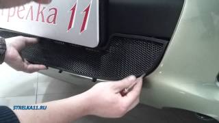 Защита радиатора для LADA KALINA 2 2013 г.в. (Черный) - strelka11.ru