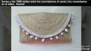 Tutorial bolso de esparto con cuerda y silicona, como hacer dye