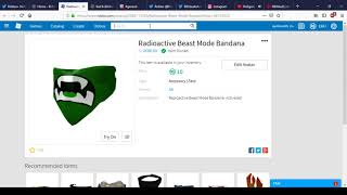 Radioactive Beast Mode Bandana Is Out! | Roblox Black Friday Sale 2018 #25 (OFFSALE)