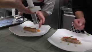 Service at Michelin star Onyx Restaurant in Budapest, Hungary