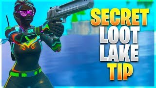 NEW PRO TIP FOR CROSSING LOOT LAKE! Use Less Materials When Crossing!