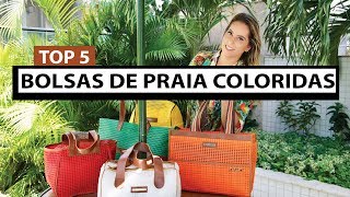 TOP 5 BOLSAS DE PRAIA COLORIDAS