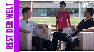 Mini-Ronaldo crashed Interview und kickt mit dem Papa