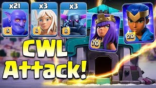 TH13 New Bowler With Queen Walk Attack Strategy 2020! 21 Bowler +3 Healer +3 Pekka 3Star TH13 Bases