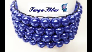 Браслет из Бусин на Резинке Мастер Класс! Браслет Мозаичное Плетение /Bracelet from Busin on Eraser!