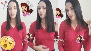 CÓMO CORTAR EL CABELLO RECTO TÚ MISMA | DULCE FRUTOS