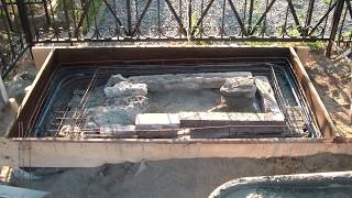 Установка опалубки под памятник Памятники в Брянске часть 1