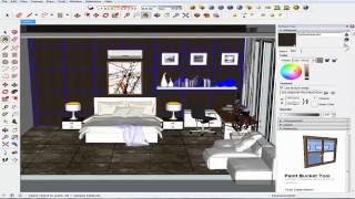 Tutorial vray sketchup, vray interior bedroom sketchup 2017
