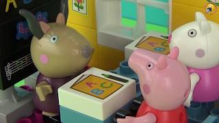 Свинка Пеппа в школе Мультик Приключение в Африке Играем Видео для детей Peppa Pig Play Doh School