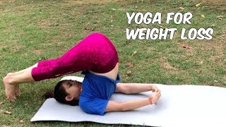 YOGA for weight loss & belly fat loss | Yoga for beginners | Yoga poses PART 1