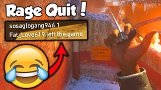 this NEW HEROIC DLC MELEE WEAPON MADE HIM RAGE QUIT in COD WW2!! (Heroic Push Dagger)