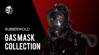 Gas mask collection - Rubber Latex Fetish Woman (eng subs)
