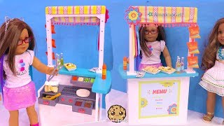 American Girl Snack Stand with Yummy Mexican Food - Toy Video