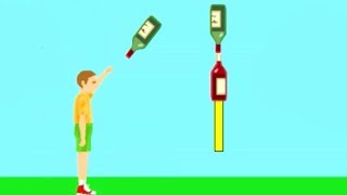 БУТЫЛКА ВОДЫ ЧЕЛЛЕНДЖ! НЕВЕРОЯТНО КРУТО ЗАКИНУЛ БУТЫЛКУ НА ПАЛКУ В ХЭППИ ВИЛС! (Happy Wheels)
