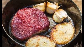안심구이 / st.창고43 / Tenderloin steak / Bushcraft Camping Cooking / 캠핑요리 / 캠핑한끼