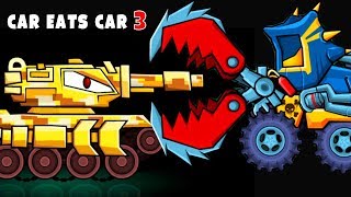 Машина Ест Машину 3 КОПЫ не дают пройти Последние Уровни игры про злые голодные тачки Car Eats Car 3