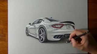 Живой рисунок: Машина Maserati Granturismo