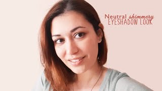 Neutral Shimmery Makeup look