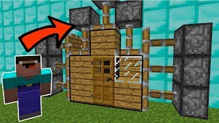 НУБ РАСПЛЮЩИЛ СВОЙ ДОМ НА ТРОЛЛИНГ МАШИНЕ В МАЙНКРАФТ! КАК ВЫЖИТЬ В MINECRAFT? ЗАЩИТА НУБА | МУЛЬТИК