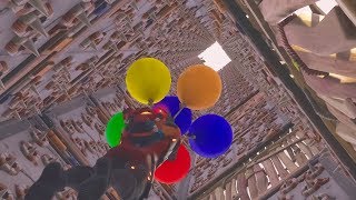 【フォートナイト】トラップタワーを風船で登ってみた！