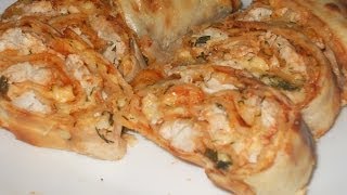 Рулет из лаваша с курицей. РЕЦЕПТ