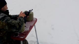 ВПО 222 9,6*53 ланкастер . Тест на пробитие на 100м