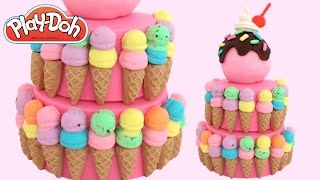 Play-Doh How to Make an Ice Cream Cake * Play Dough Art * Creative Fun for Kids * RainbowLearning