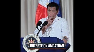 Duterte 'dismayed' Zaldy Ampatuan allowed to leave jail