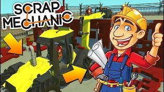 МИХАЛЫЧ СНОСИТ ЗДАНИЕ НА СТРОЙКЕ! МУЛЬТИК в Scrap Mechanic