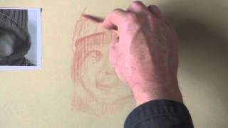 Partie 5 - Sanguine grasse - Exemple 1 " croquis fillette " - portraitfacile.com