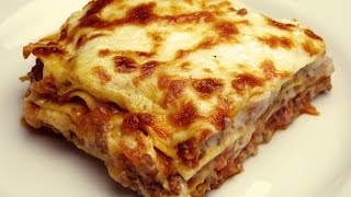 Рецепт лазаньи с соусом "Бешамель"- Как быстро приготовить лазанью