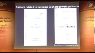 Prof Olivier Goulet delivering a lecture on the Nutritional management of short bowel syndrome