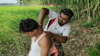 Great relaxing body massage with loud spine cracking | Indian desi ASMR