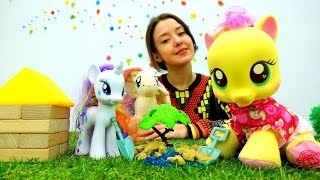 Игры с Литл Пони для девочек - Строим дом