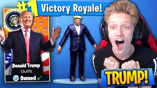 The DONALD TRUMP Challenge In Fortnite: Battle Royale! (ONLY BUILD WALLS!)