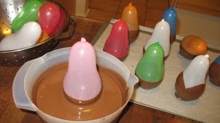 Chocolate Balloon Bowls - Decorated